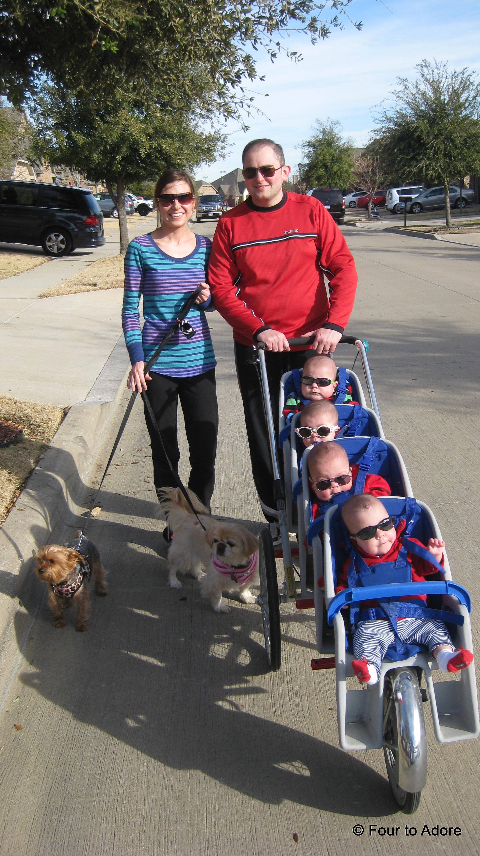 stroller for quadruplets