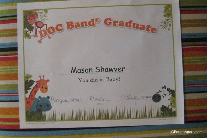 They didn't play Pomp and Circumstance, but Mason did receive a diploma.